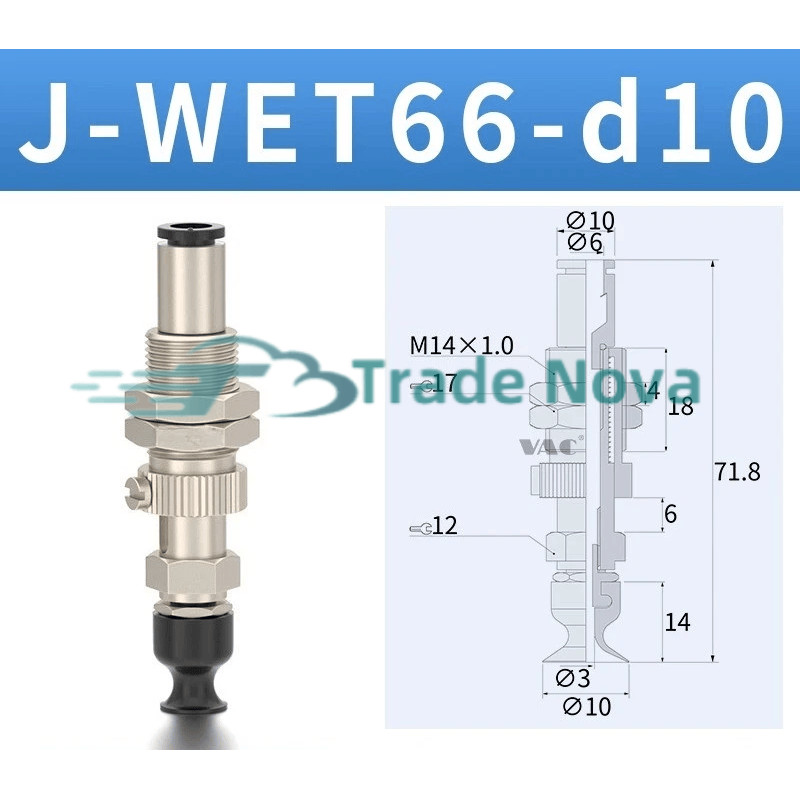 1PCS New J-WET66-d10 Vacuum suction cup Fast delivery