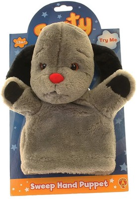 RUSSIG - FEGER MIT QUIETSCHER OFFIZIELLE HANDPUPPE BRANDNEU AUF KARTE TOLLES GESCHENK