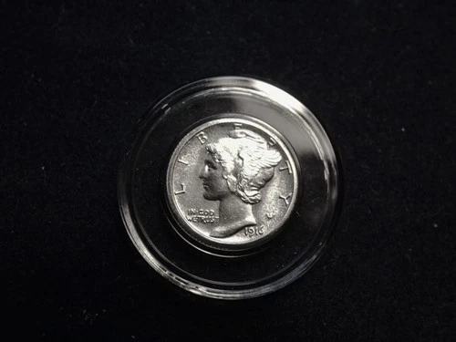 1916 S MERCURY DIME BU MS+++ FSB CHOICE