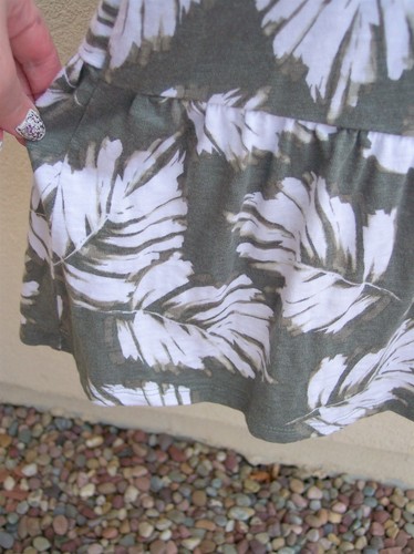 J Jill Flounce Double V-neck knit dress size SP Small Petite POCKETS green white - Picture 7 of 12