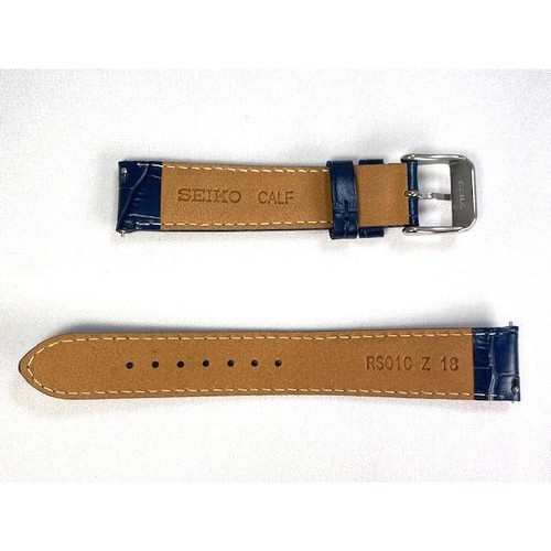 Original Seiko Kalbsleder Navy Uhrenarmband 18mm Smart Change Neu RS01C18NY - Bild 2 von 5