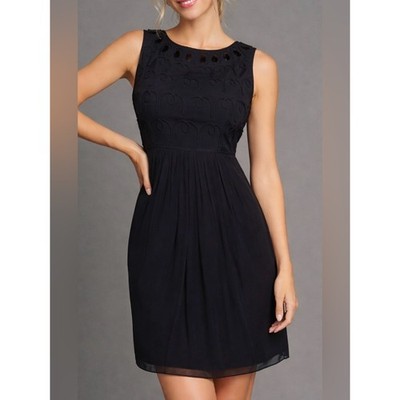 Tibi Sleeveless Silk Vintage- Inspired Cocktail Dress with Beaded Neckline