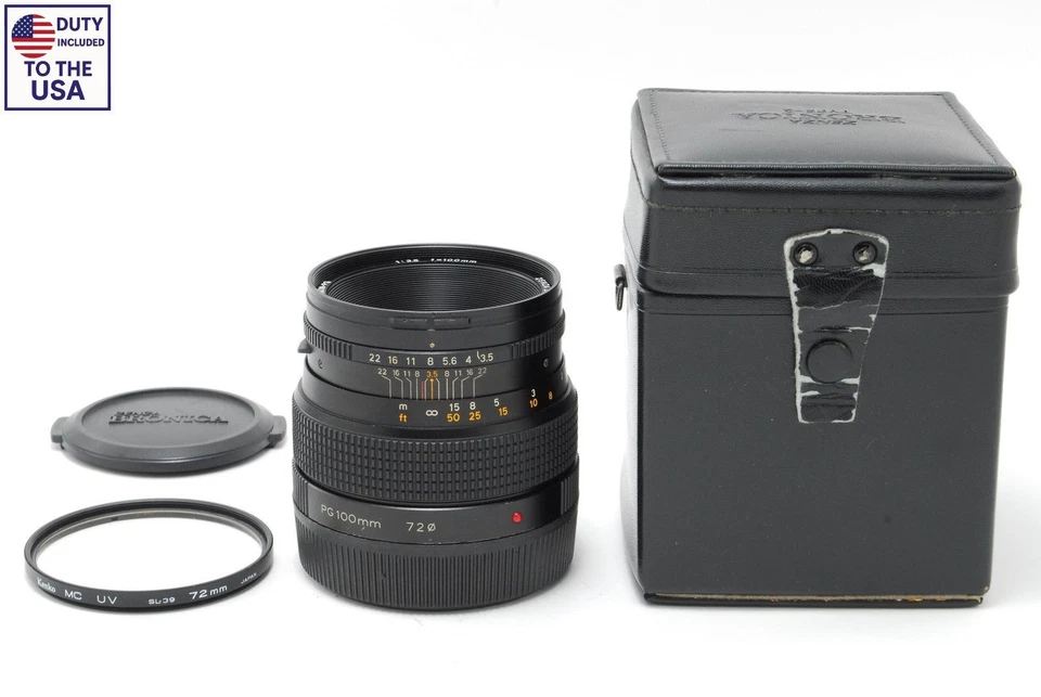 [NEAR MINT w/Case] Zenza Bronica Zenzanon PG 100mm f/3.5 Lens for GS-1 JAPAN - Image 2 of 4