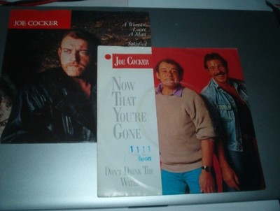 2 Singles von : Joe Cocker / A Wiman Loves A Man - Now that youre gone