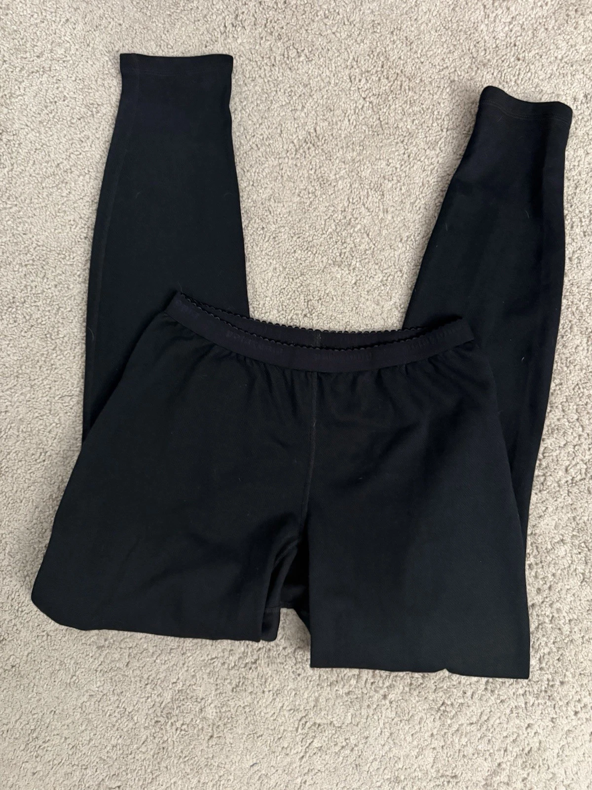 Patagonia Pants Womens Medium Black Capilene Performance Baselayer Leggings USA