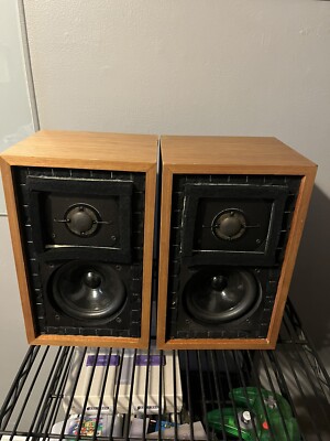 Early Rogers LS3/5A 15 ohm teak studio monitors  **read Description**