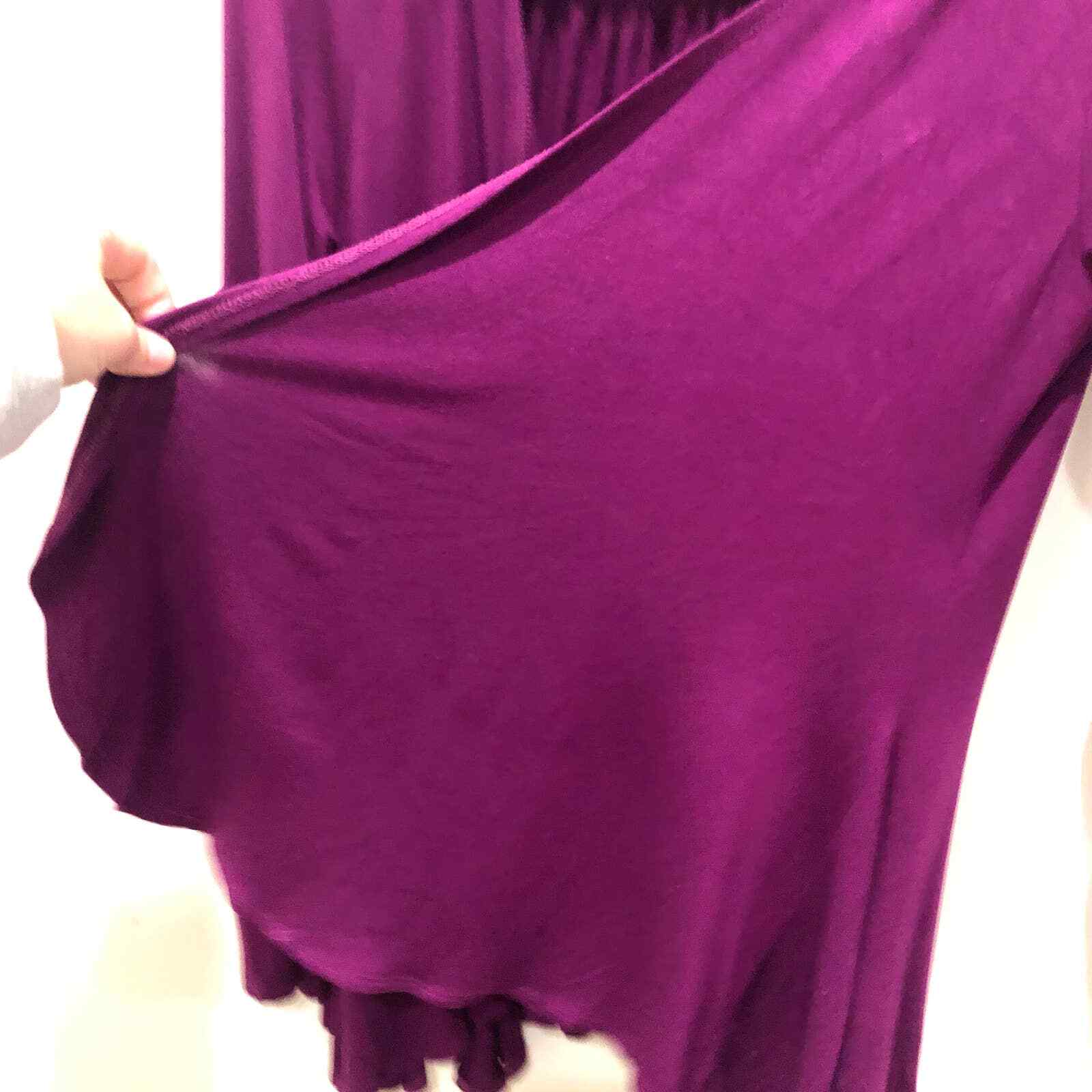 Soft Surroundings Purple Lightweight Rayon Open Cardi… Gem