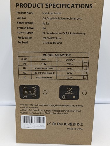 Automatic Smart Pet Feeder Cats Small Dogs Rabbit Squirrel Pets PAPIFEED APP - Picture 4 of 9