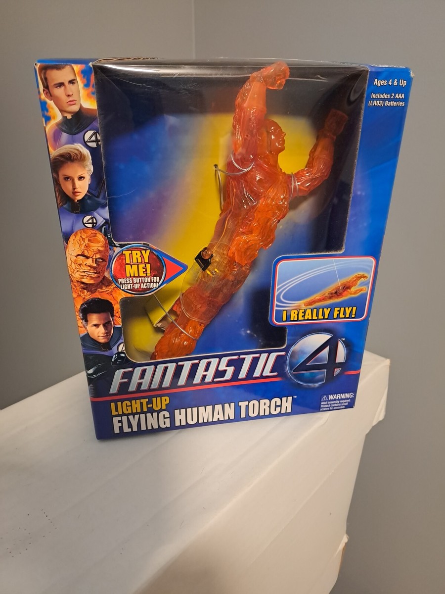 NEW Light-Up - FLYING HUMAN TORCH - Fantastic 4 - CEILING FLYER