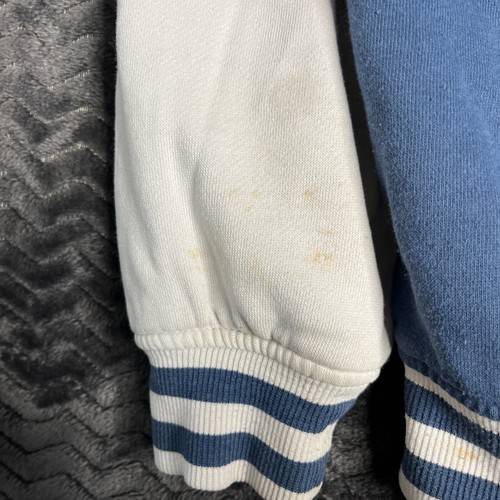 DC Shoes Giacca Varsity Cappotto Skateboard Uomo Taglia M/L Zip Anteriore Blu Bianco - Foto 6 di 7