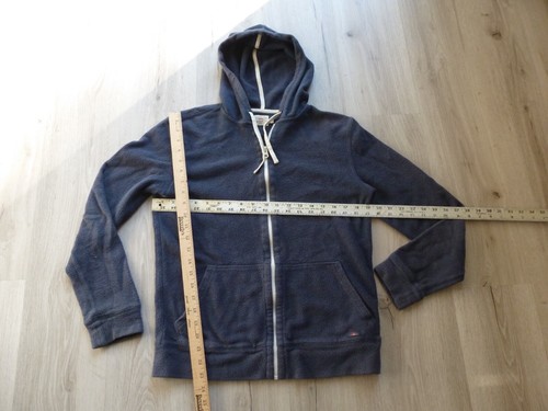 Faherty Hoodie Womens XS Blue Terry Sweatshirt Full Zip - Picture 3 of 9