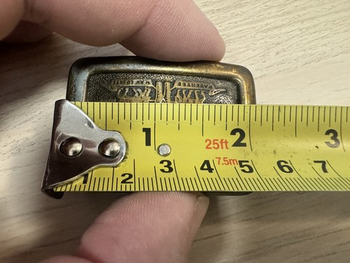 Vintage Levi Strauss Small Brass Buckle - 1980s Made in Canada by Century - Picture 6 of 7
