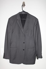 SOLID GRAY BAGLIANI 100 WOOL ERMENEGILDO ZEGNA SPORT COAT sz 40L suit jacket