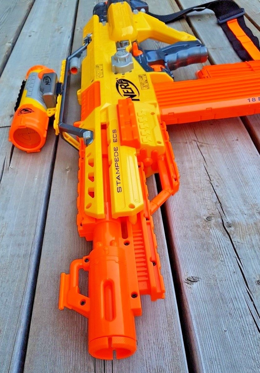 NERF N-Strike Stampede ECS 50 + Tactical Scope + Strap +