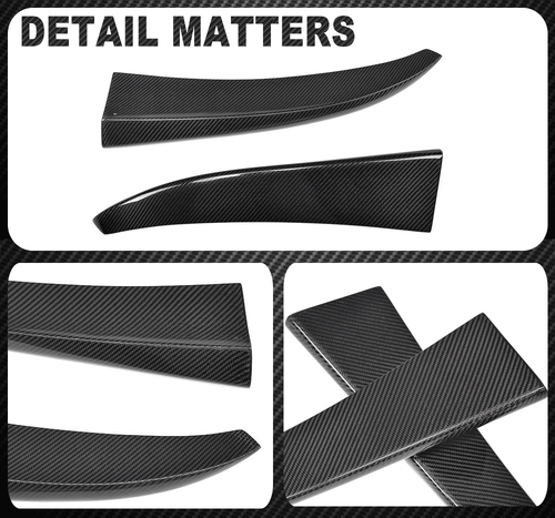 Für Mercedes Benz W205 C63 AMG Sport Carbon Hintere Stoßstange Splitter Canards - Bild 10 von 10