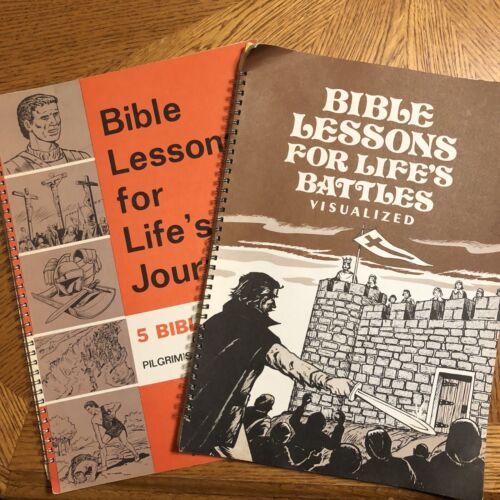 RARE1959 leçons bibliques pour le voyage de la vie et leçons bobble pour les batailles de la vie - Photo 1/12