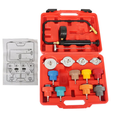 #ad Head Gasket Leak Detector 14Pcs Coolant Radiator Pressure Tester Cooling System $35.90