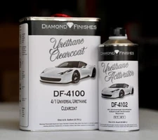 Diamond DF-4100 4:1 2K High Gloss Urethane Auto Clear Coat Gallon/Hardener!