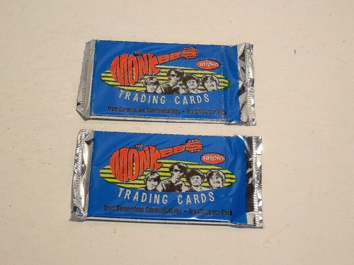 2 SEALED PACKS MONKEES 1996 CORNERSTONE RHINO TRADING CARDS 10 CARDS PER PACK