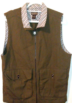CE Schmidt Workwear Vest Medium Vest Canvas Men's Cotton Zip Ripstop