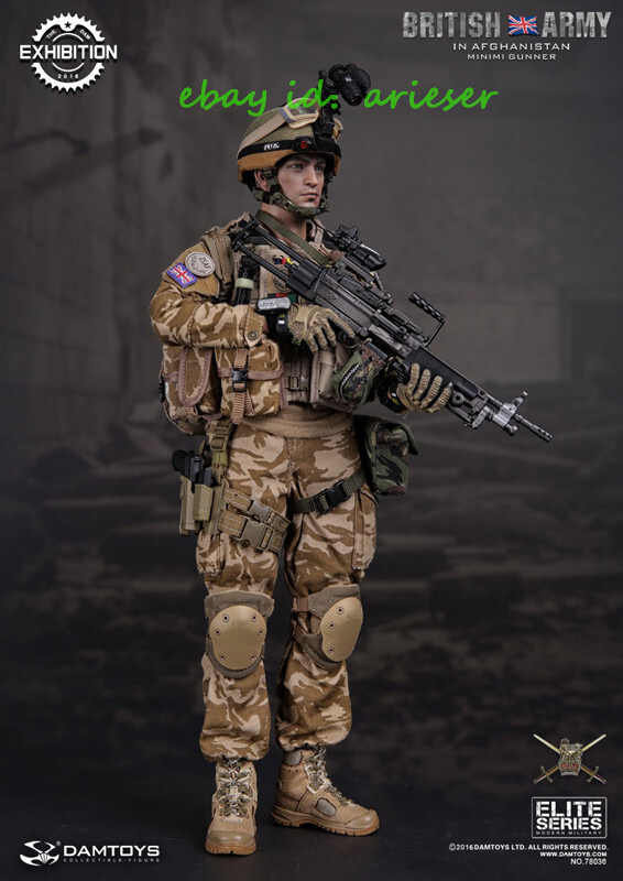 Damtoys 1/6 78036 British Army In Afghanistan Minimi Gunner Action