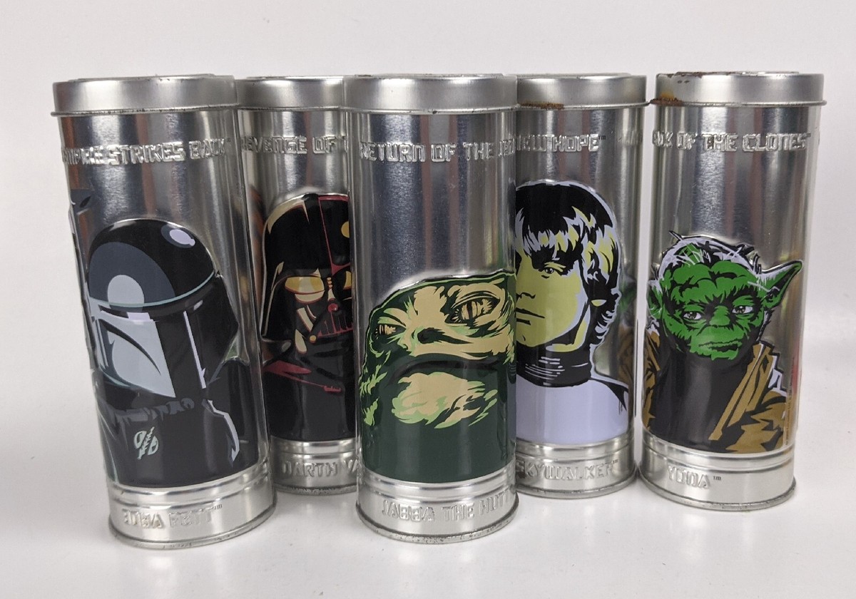 5x 2005 Burger King Star Wars Reversible Watches Jedi Aotc