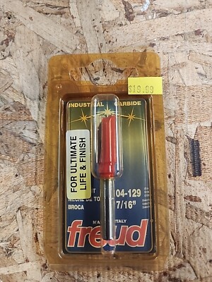 New Freud 04-129: 7/16'' (Dia.) Double Flute Straight Bit with 1/4'' Shank
