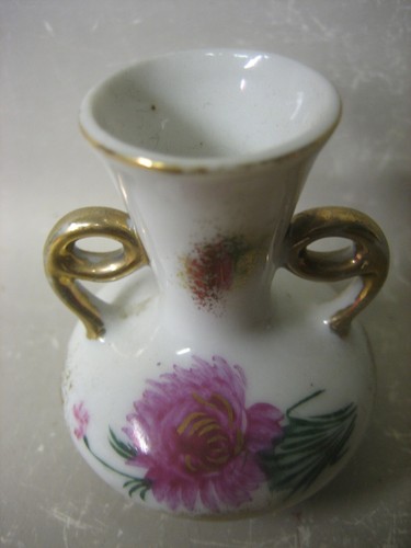 Vintage Floral Design Miniature Vase - Bild 2 von 4
