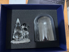 SWAROVSKI CHRISTMAS BELL JAR PINE TREE & STAG 5403173 NEW