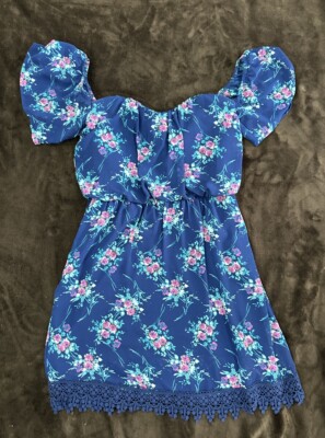 Socialite Nordstrom Navy Blue Floral Off the Shoulder Dress size small | eBay Socialite Nordstrom Navy Blue Floral Off the Shoulder Dress size small | eBay