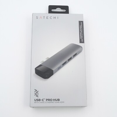 Satechi ST-TCPHEM MacBook Pro Notebook Dock/port Replicator Hub-Space Grey-NOS