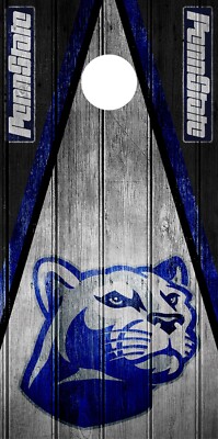 SINGLE Penn State Nittany Lion Cornhole Wrap Skin Board Decal Mascot ...