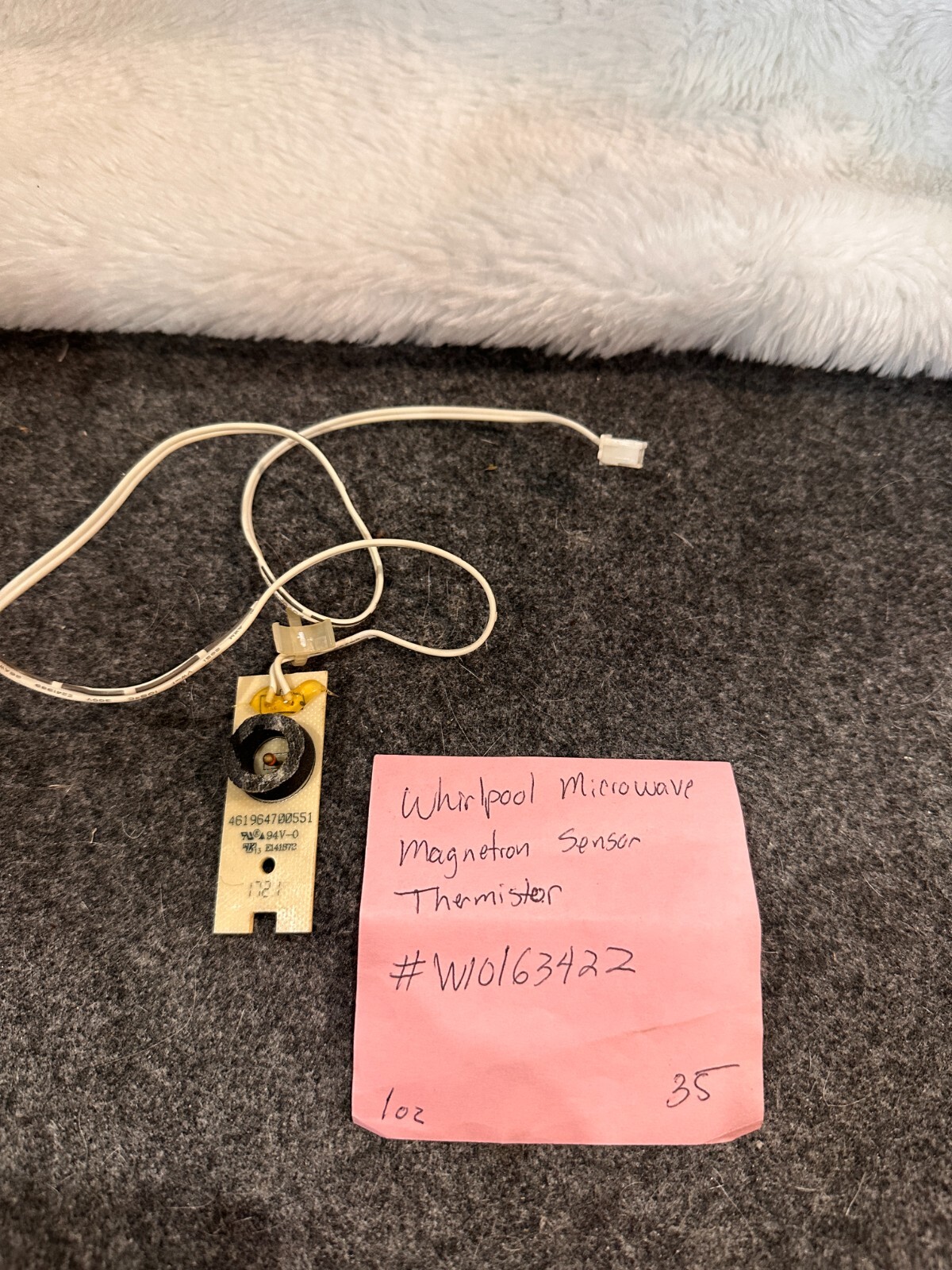 Whirlpool Microwave Magnetron Sensor Thermistor Replacement Part W10163422