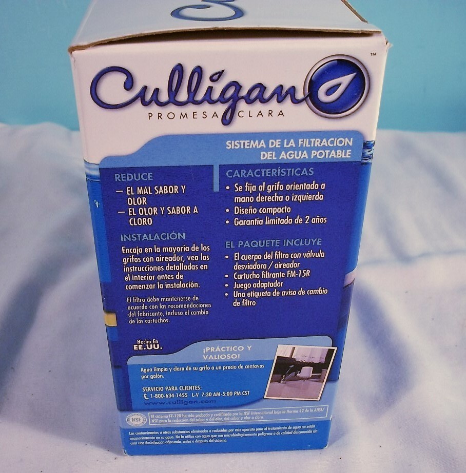 Culligan FF-120 Clear Promise Drinking Water Faucet Filter, Model FF-120 NIB