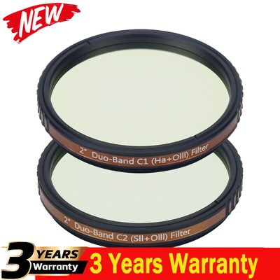 Askar 2'' Dual Band Pass Filter C1(Ha+OIII)+ C2(SII+OIII) for Mono & Colorful Cam
