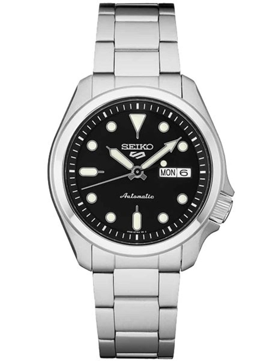 Seiko 5 Sports Automatic Stainless Steel Band Black Watch