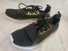 Puma 366756-01 Tsugi Apex Jewel  Black/Gold Athletic Sneakers Women's US Size 11