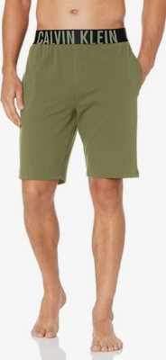 Calvin Klein Men Intense Power Cotton Blend Lounge Short in Olive Twist Size XL