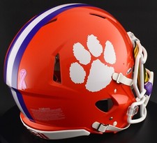 CLEMSON TIGERS NCAA Riddell Speed Full Size REPLICA Football Helmet
