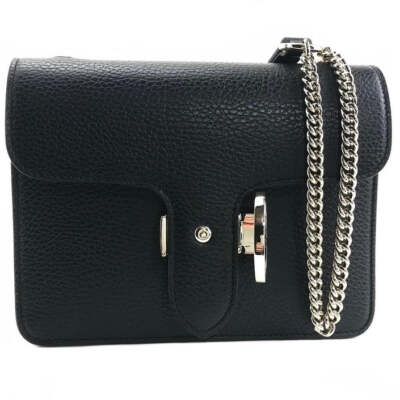 new Gucci Interlocking Black Leather Shoulder Bag 510304