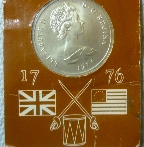 Isla Turca y Caicos 1976 - 20 coronas - 200 años EE. UU. - 1,15 OZ PLATA BU - PAQUETE RCM. - Imagen 7 de 13