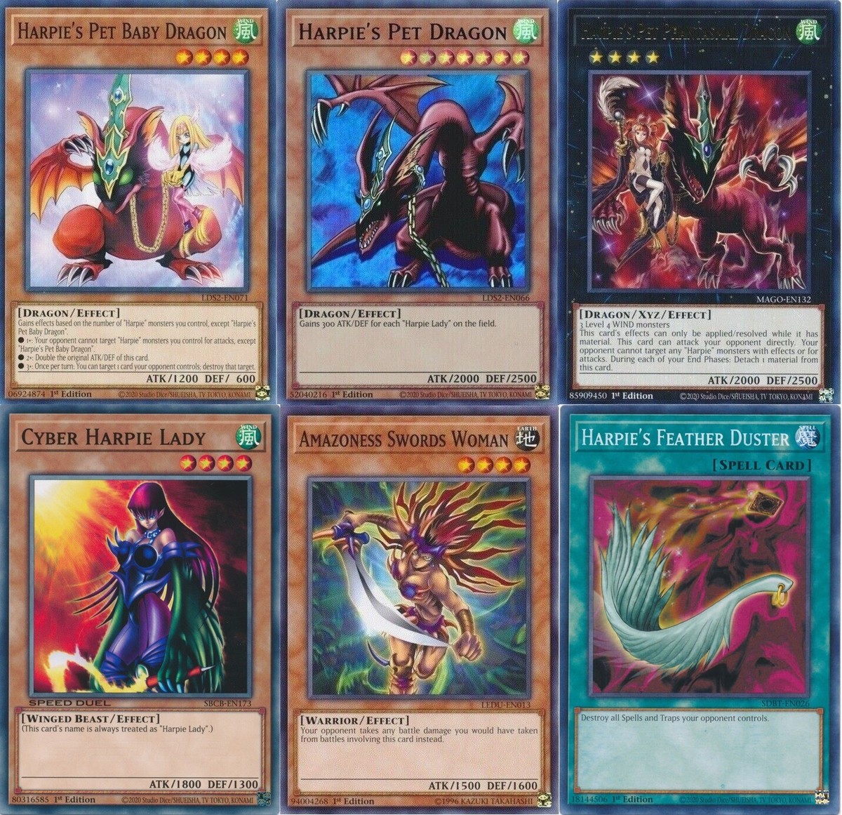 Yugioh Mai Valentine Complete Deck - Harpie's Pet Dragon - Feather