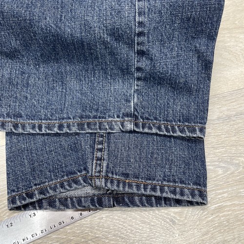 Pantalones de mezclilla Levis 569 para hombre 36x32 azul lavado medio pierna recta cómodos cremallera mosca - Imagen 9 de 13