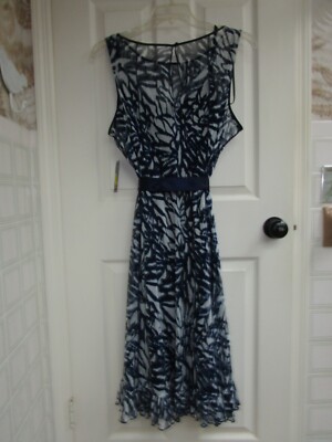 NWT * DILLARDS * JESSICA HOWARD * 2 PC. * NAVY & WHITE * KNIT * DRESS * 20W  | eBay