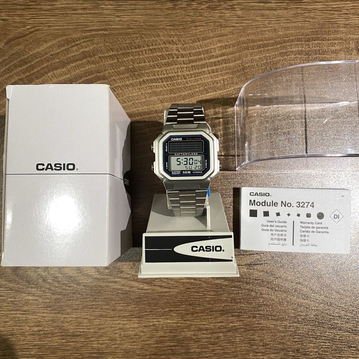 Casio AL-190WD-1A Rare Vintage Batteryless Solar Lcd Digital Casio AL-190WD-1A Rare Vintage Batteryless Solar Lcd Digital