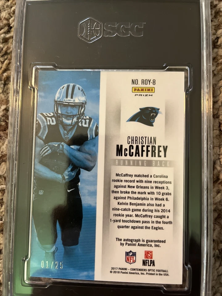 2017 Christian Mccaffrey Rookie Of The Year Auto!! - Image 3 of 4