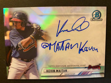 2017 Bowman Chrome Prime Chrome Signatures Kevin Maitan SSP #36 of 75
