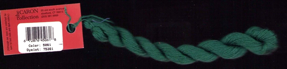 Impressions by Caron SILK & WOOL 5051 Green 36 yds from Italy Needlework - Image 2 of 2