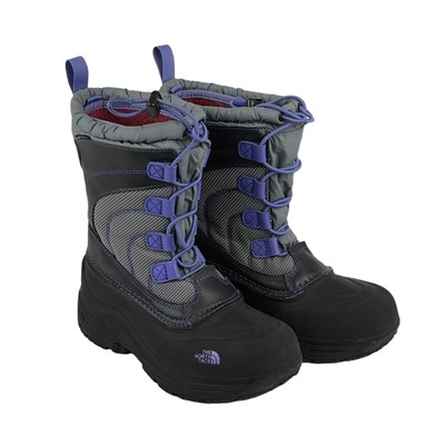 Black/Purple Snow Boots Boys' Size 
