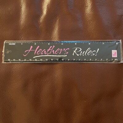 NEW SEALED Heathers Rules! Anchor Bay Movie 8 Inch Ruler Promo Winona Ryder